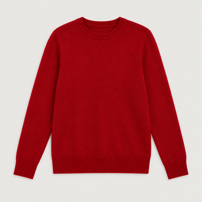 Skyler Soft Knit Crewneck Sweater flat lay