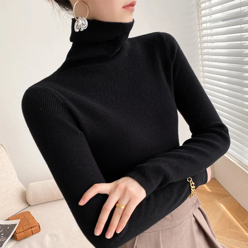 Skyler Soft Knit Turtleneck Sweater, image 10