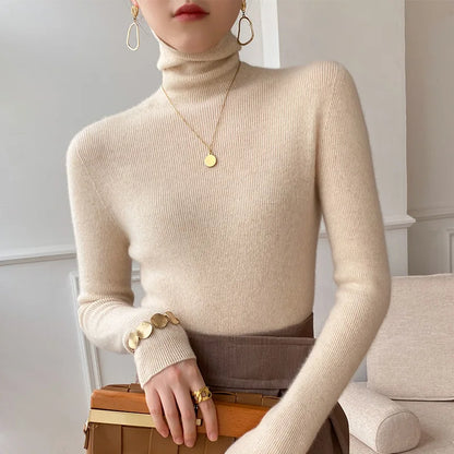 Skyler Soft Knit Turtleneck Sweater, image 3