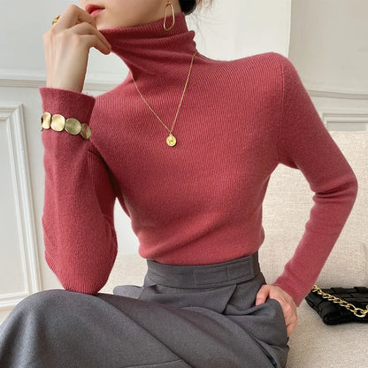 Skyler Soft Knit Turtleneck Sweater, image 4