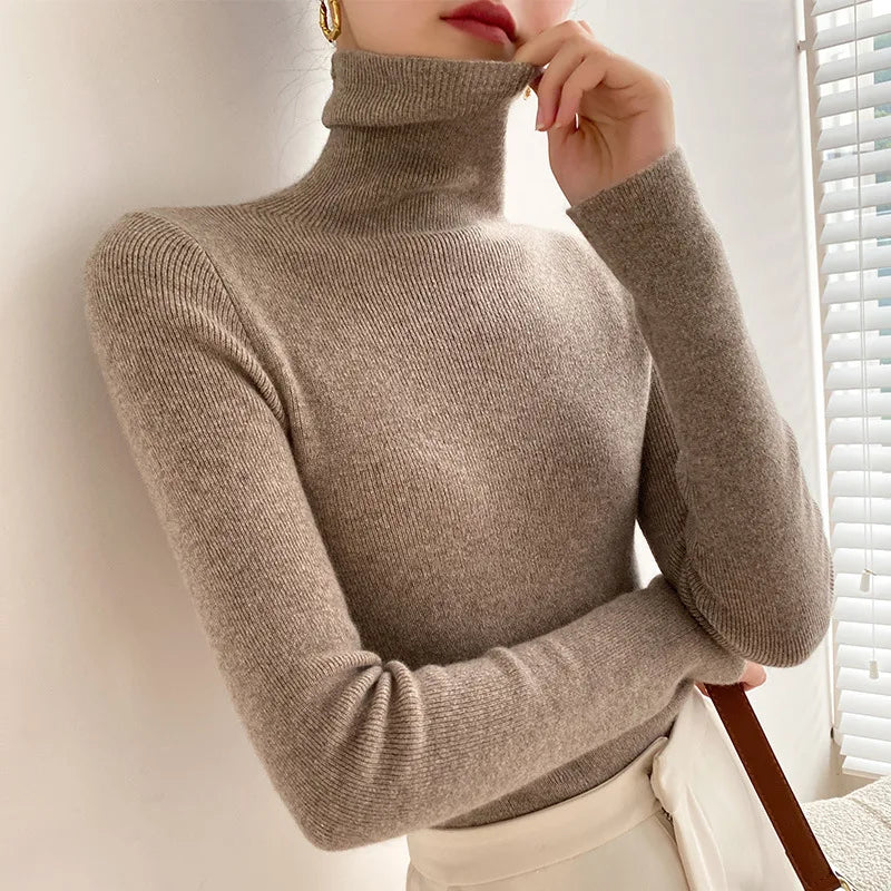 Skyler Soft Knit Turtleneck Sweater, image 8