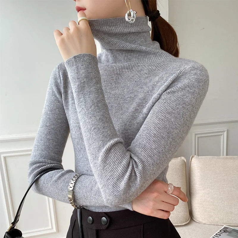 Skyler Soft Knit Turtleneck Sweater, image 9