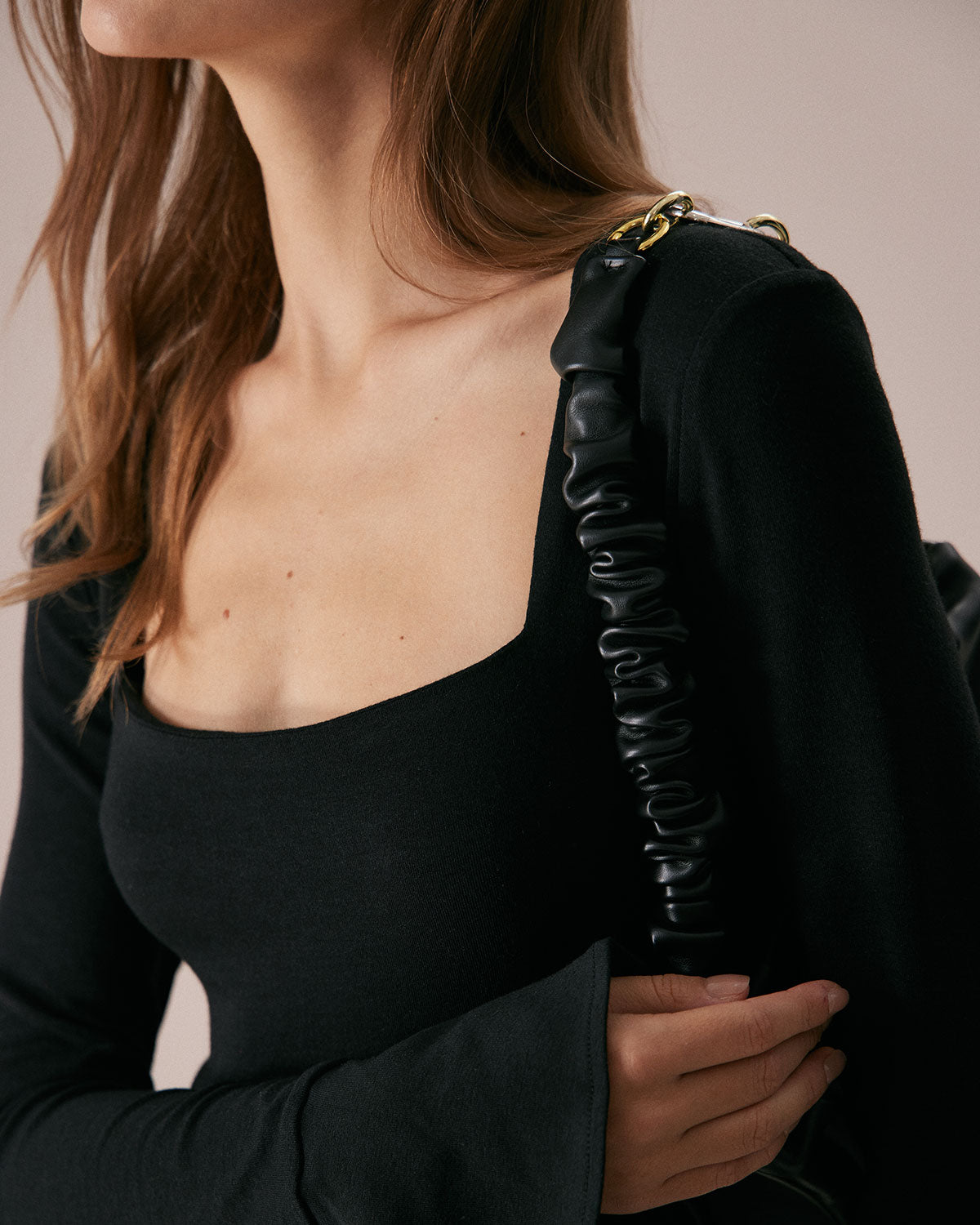 Skyler Square Neck Flare Sleeve Knit Top - view 7