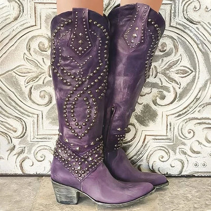 Skyler Studded Western Tall Boots - view 3