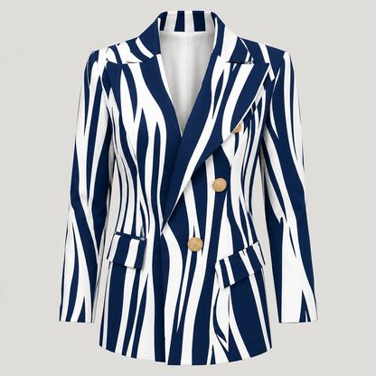 Skyler Turn-Down Collar Blazer, front product view