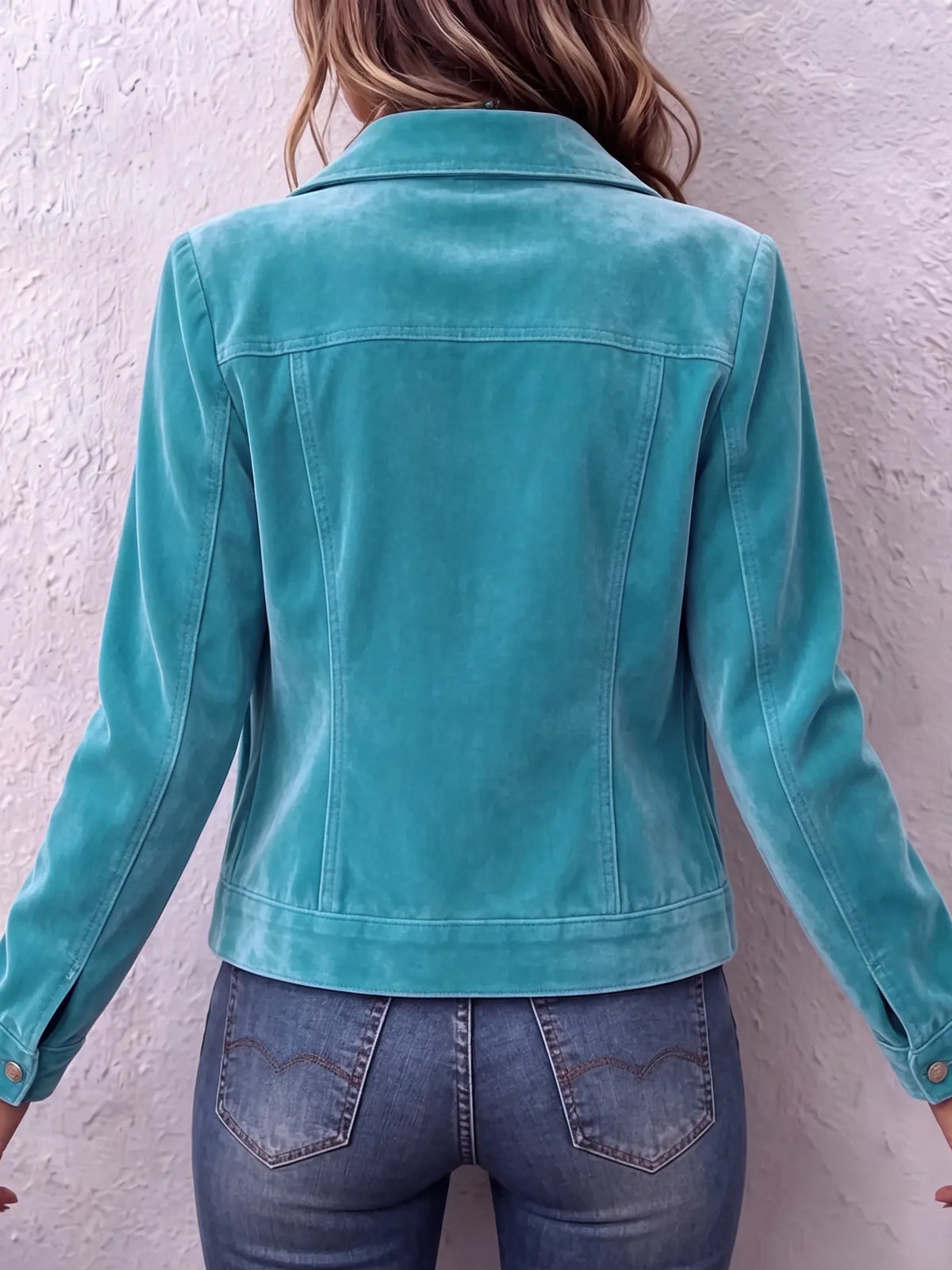 Vintage Wash Button Jacket, view 8