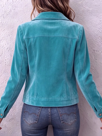 Vintage Wash Button Jacket, view 8