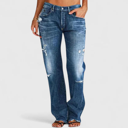 Wide Leg Stretch Jeans, view 4