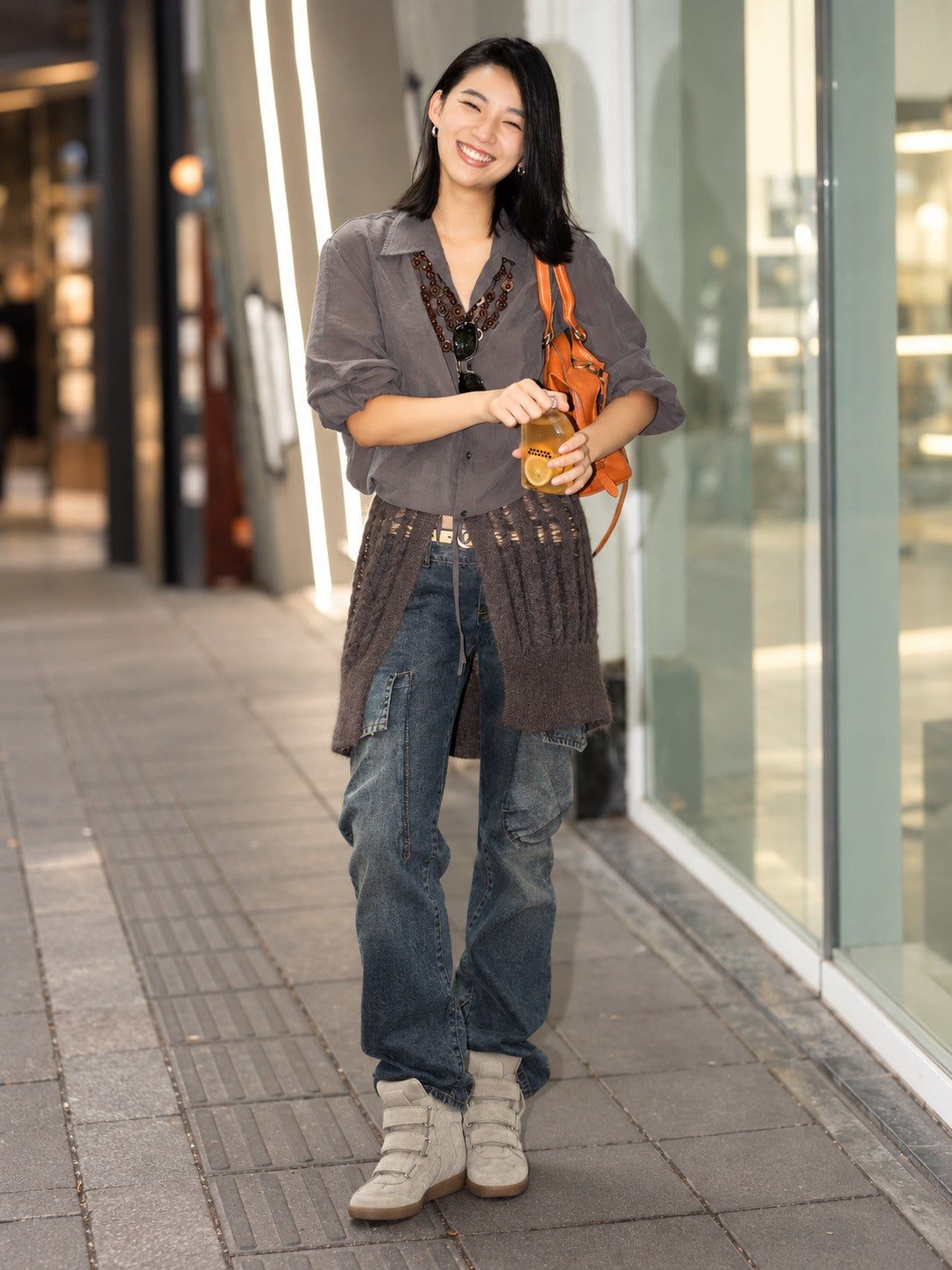Women's Hidden Wedge High-Top Sneakers — Suede Look with Velcro Straps