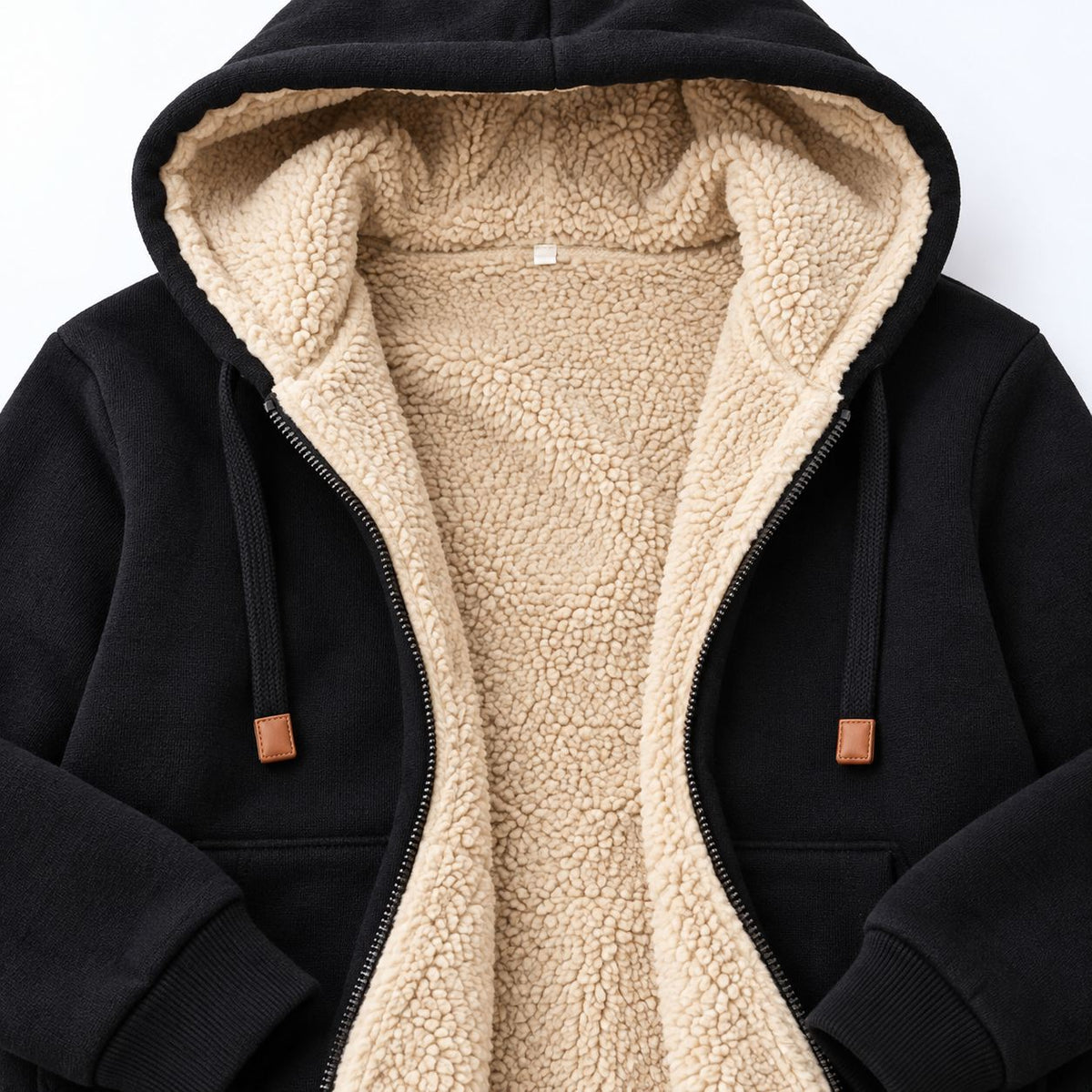 Women's Fleece-Lined Sherpa Hoodie & Jogger Set — Winter Loungewear